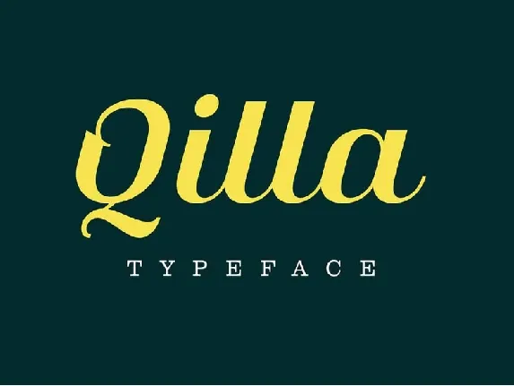 Qilla Typeface Free Download font