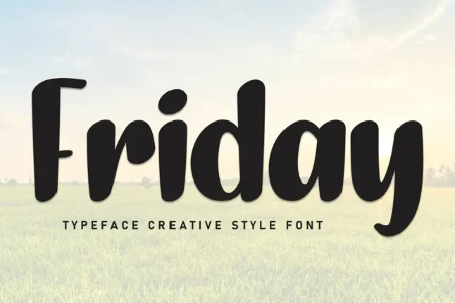 Friday Brush font