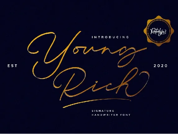 Young Rich font