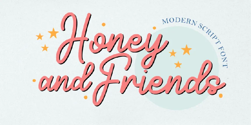 Honey and Friends font