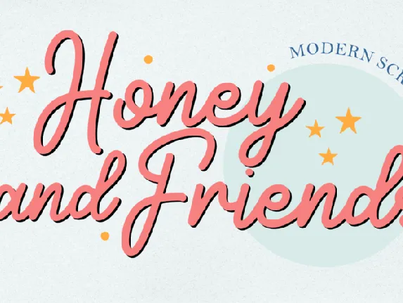 Honey and Friends font