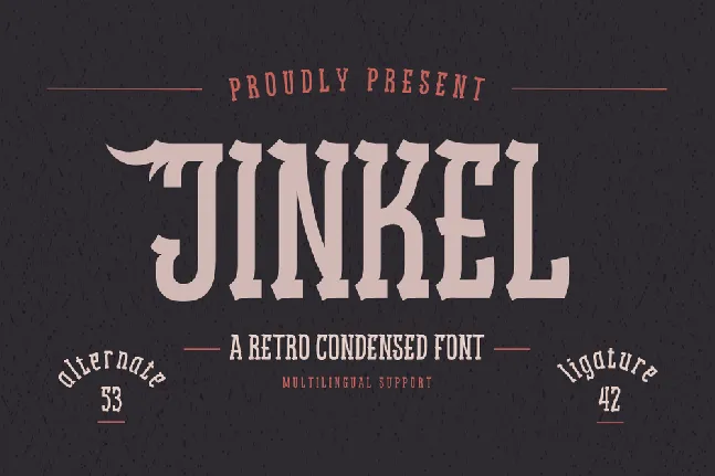 JINKEL trial font