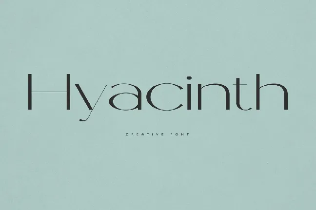 Hyacinth font