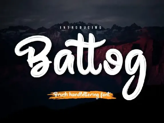 Battog Script font