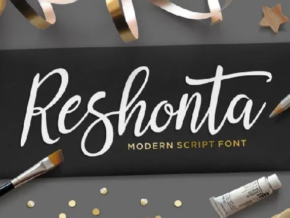 Reshonta Calligraphy font