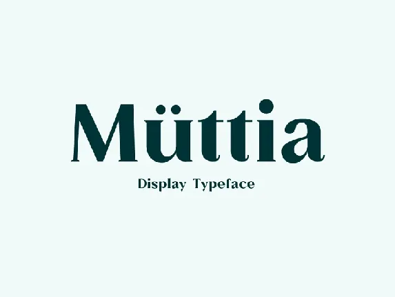 Muttia Typeface font