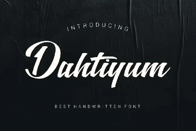 Dahtiyum font