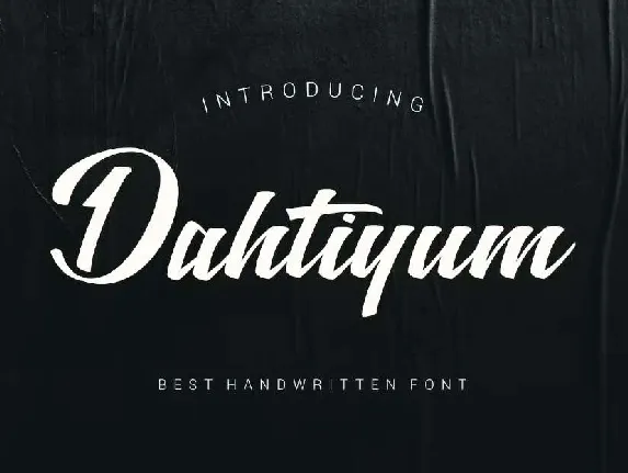 Dahtiyum font