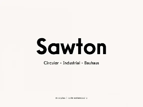 Sawton font