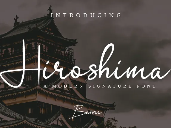 Hiroshima font