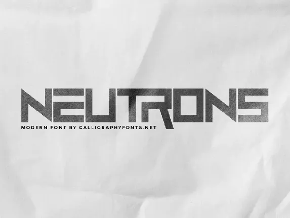 Neutrons Demo font