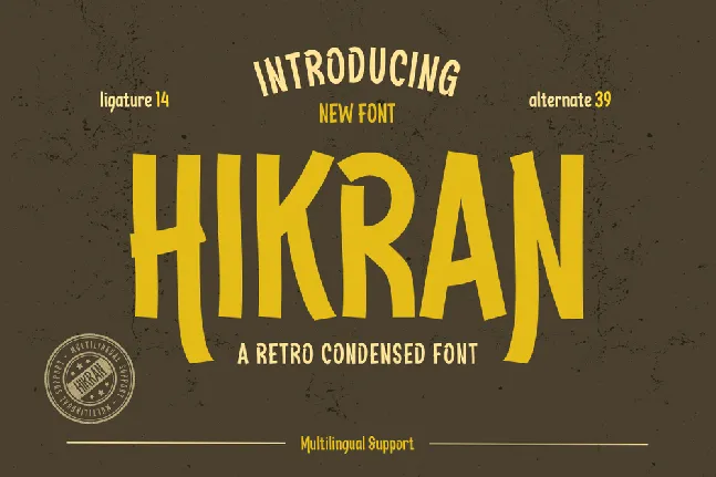 HIKRAN trial font