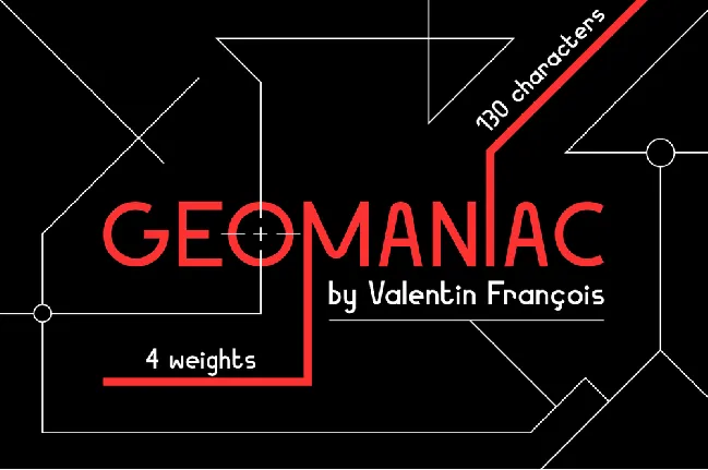 Geomaniac font