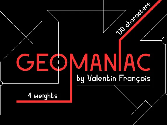 Geomaniac font