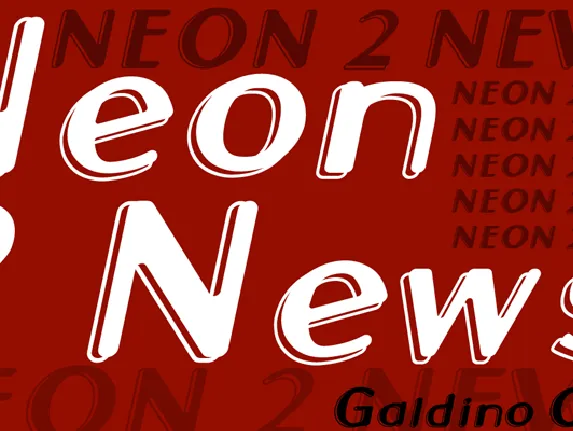 Neon 2 News font