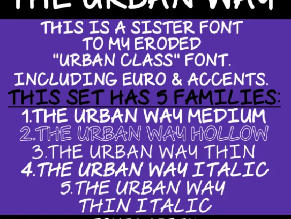 The Urban Way font