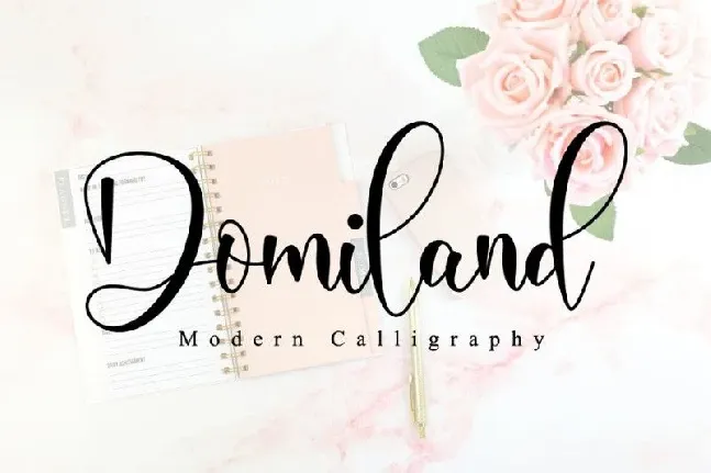 Domiland Script font