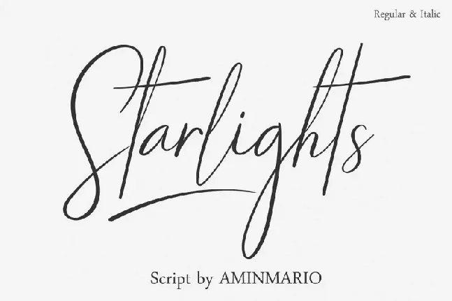 Starlights Script font