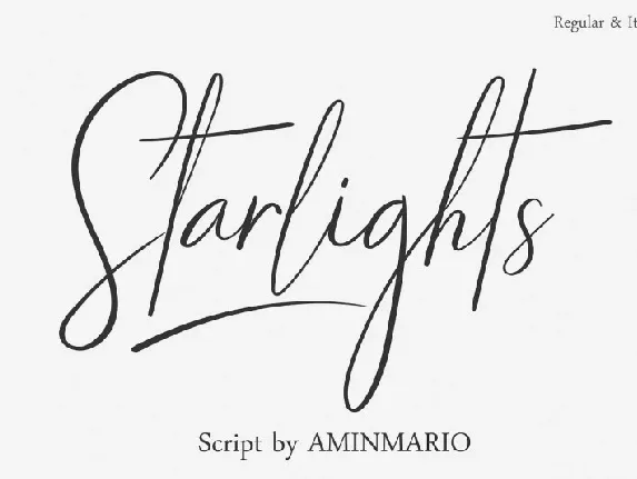 Starlights Script font