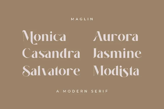 Maglin font