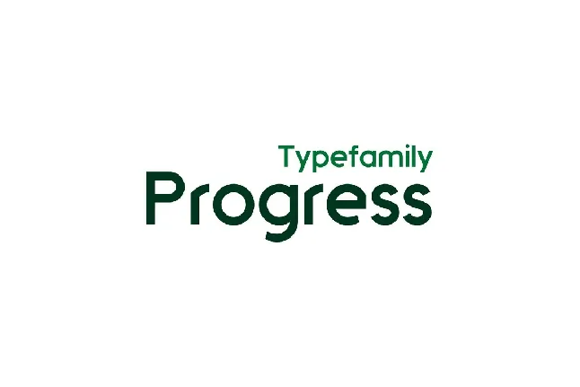 Progress font