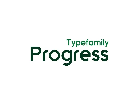 Progress font