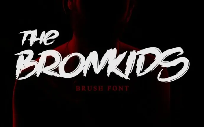 The Bronkids Brush font