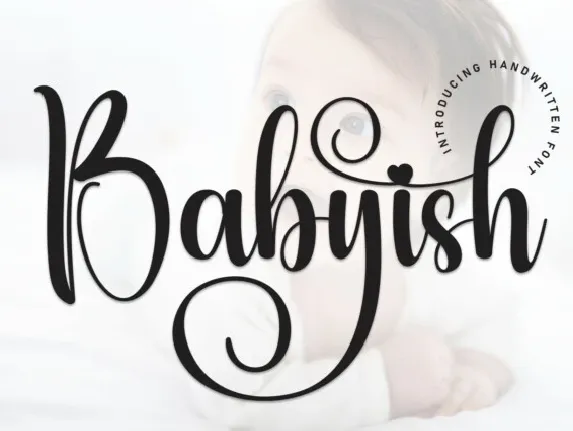 Babyish Script font