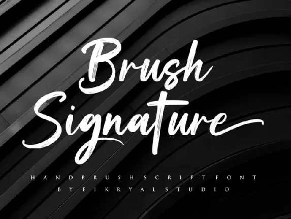 Brush Signature font