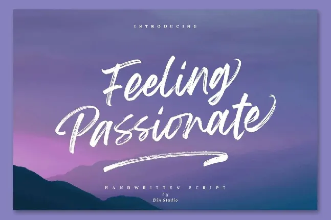 Feeling Passionate font