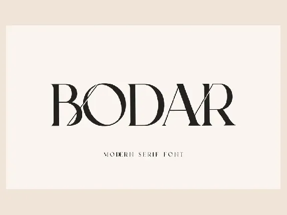 BODAR font