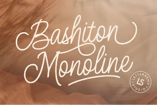 Bashiton Monoline font