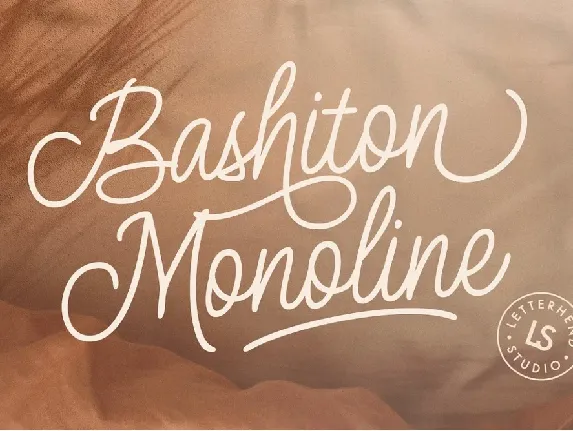 Bashiton Monoline font