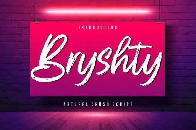 Bryshty font