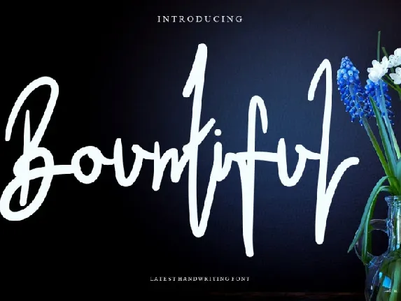 Bountiful font