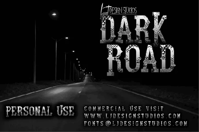 Dark Road font