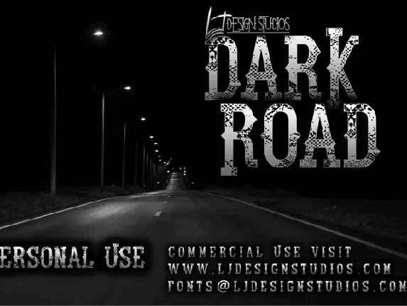 Dark Road font