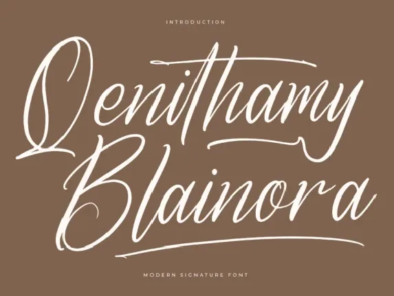 Qenithamy Blainora font