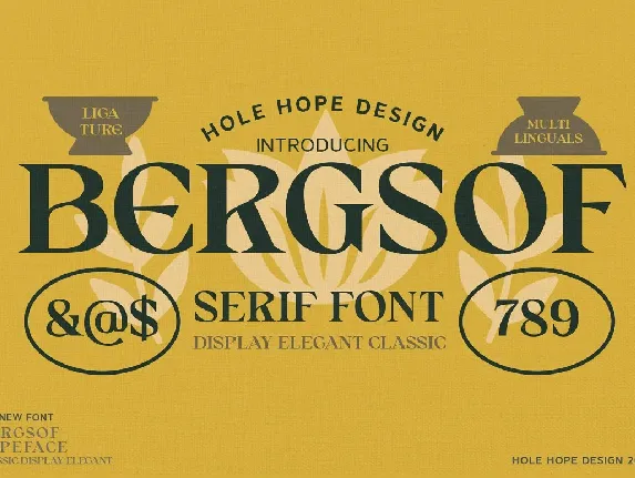 Bergsof font