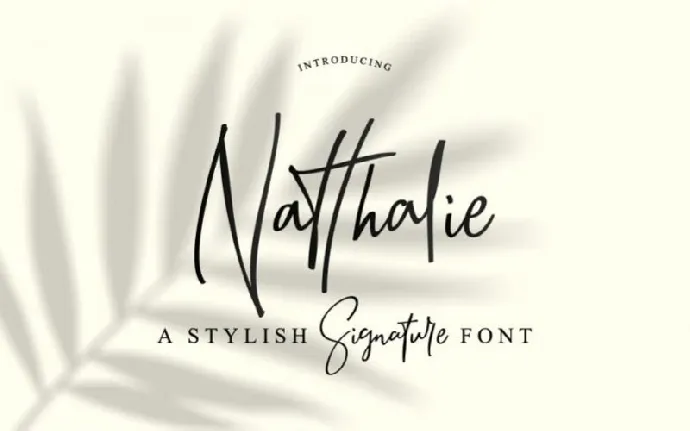 Natthalie Handwritten font