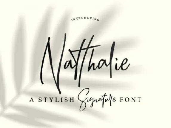 Natthalie Handwritten font