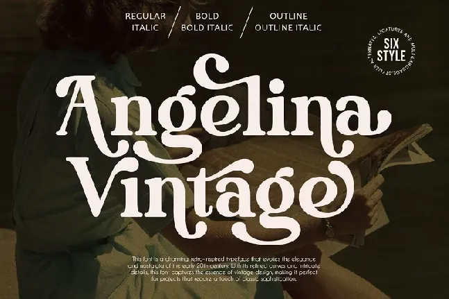 Angelina Vintage Family font