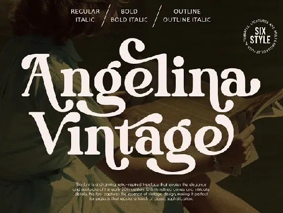 Angelina Vintage Family font