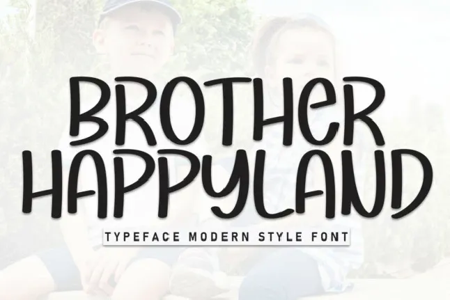 Brother Happyland Display font