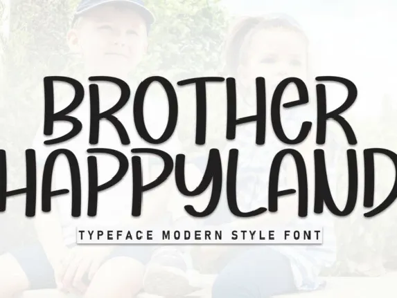 Brother Happyland Display font