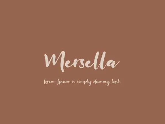 Mersella font