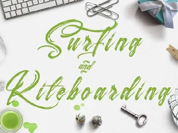 Surfing & Kiteboarding font