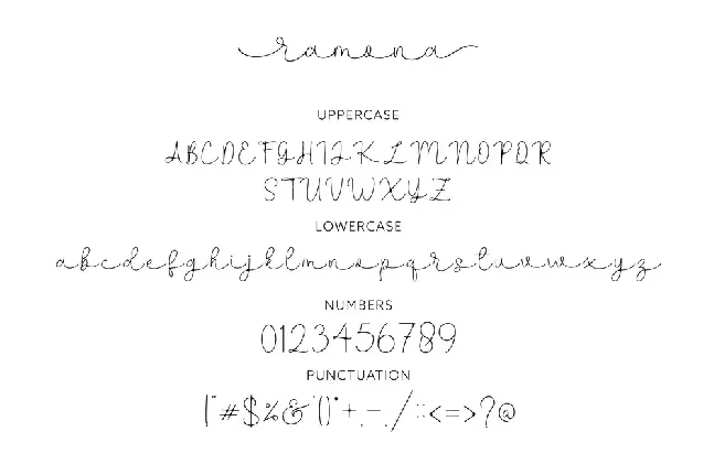 Ramona font