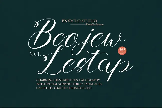 NCL Boojew Lestap font