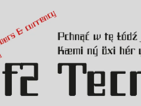 f2 Tecnocratica font